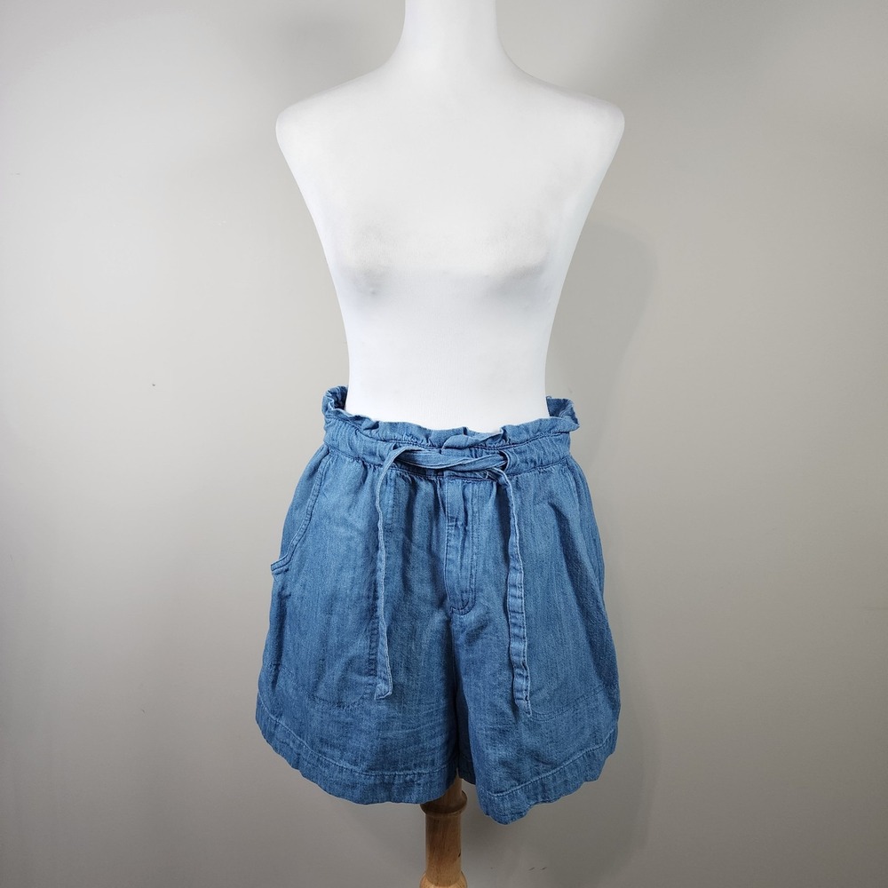 Old‎ Navy Shorts Womens Medium Extra High Waisted Utility Paper Bag Tie Waist